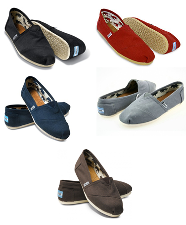   Toms Shoes Sold on Colours Available Red Blue Black Brown Grey