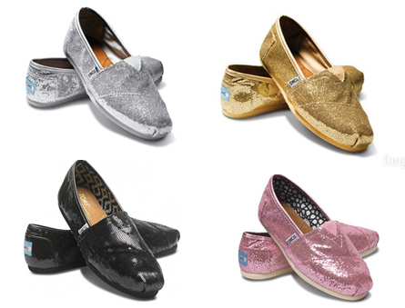   Toms Shoes Sold on Colours Available Black Pink Gold Silver